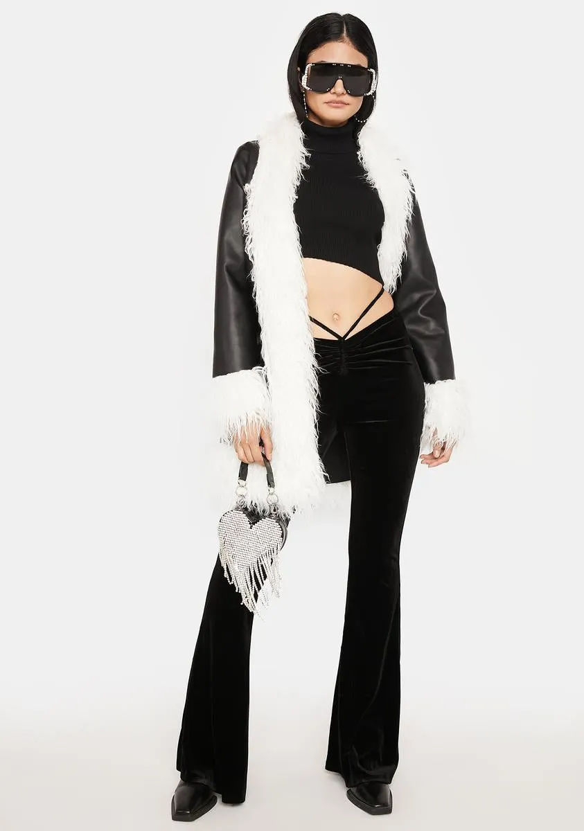 Endless Attitude Velvet Flare Pants