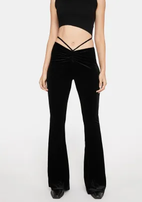 Endless Attitude Velvet Flare Pants