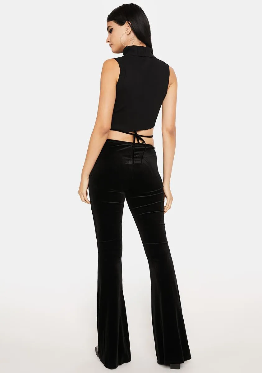 Endless Attitude Velvet Flare Pants