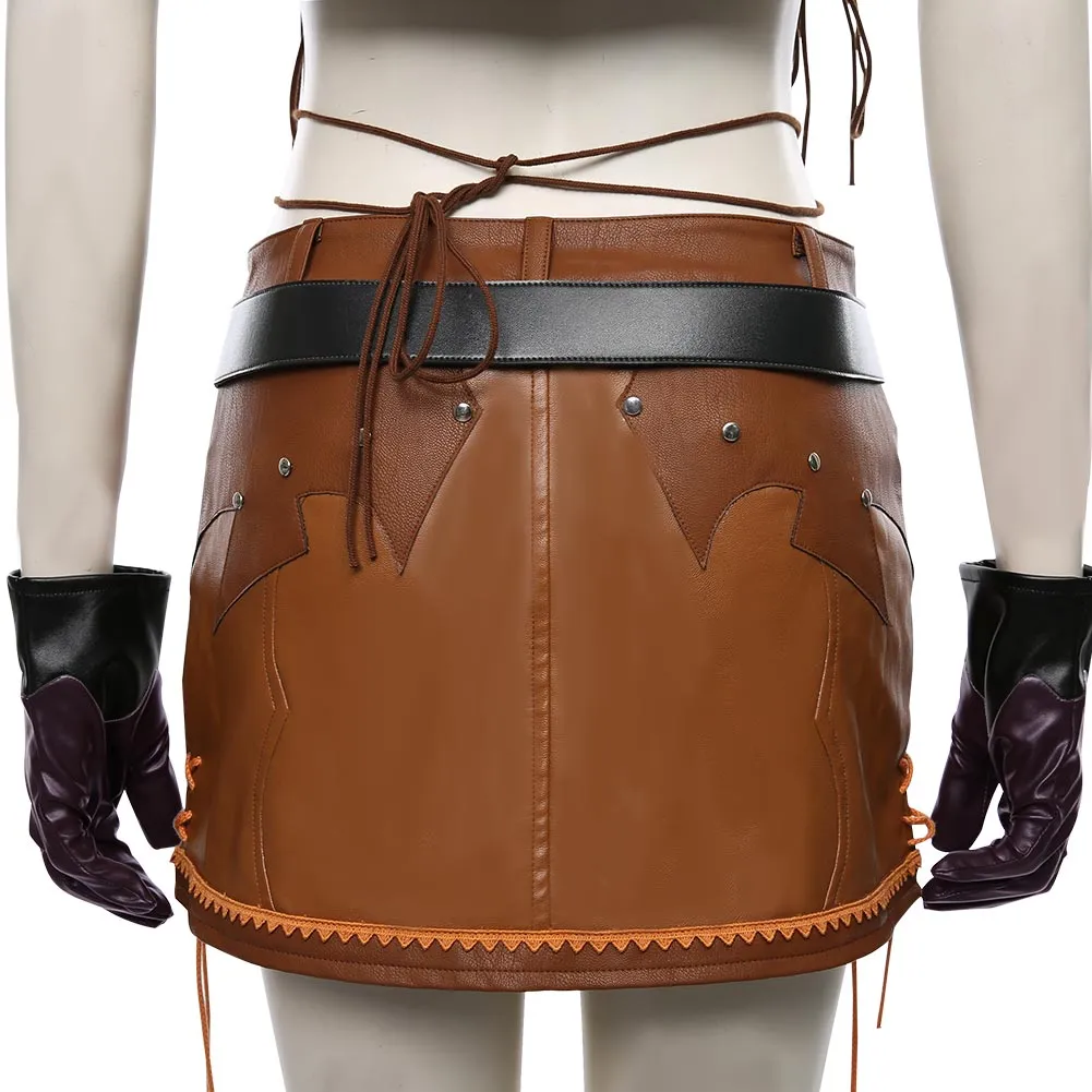Final Fantasy VII Remake Tifa Lockhart Cosplay Costume The Cowboy Suit Halloween Carnival Costume