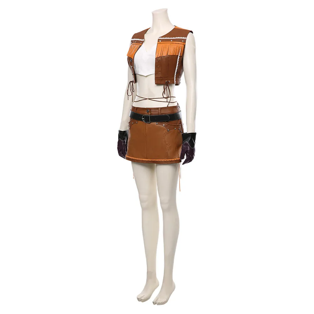 Final Fantasy VII Remake Tifa Lockhart Cosplay Costume The Cowboy Suit Halloween Carnival Costume