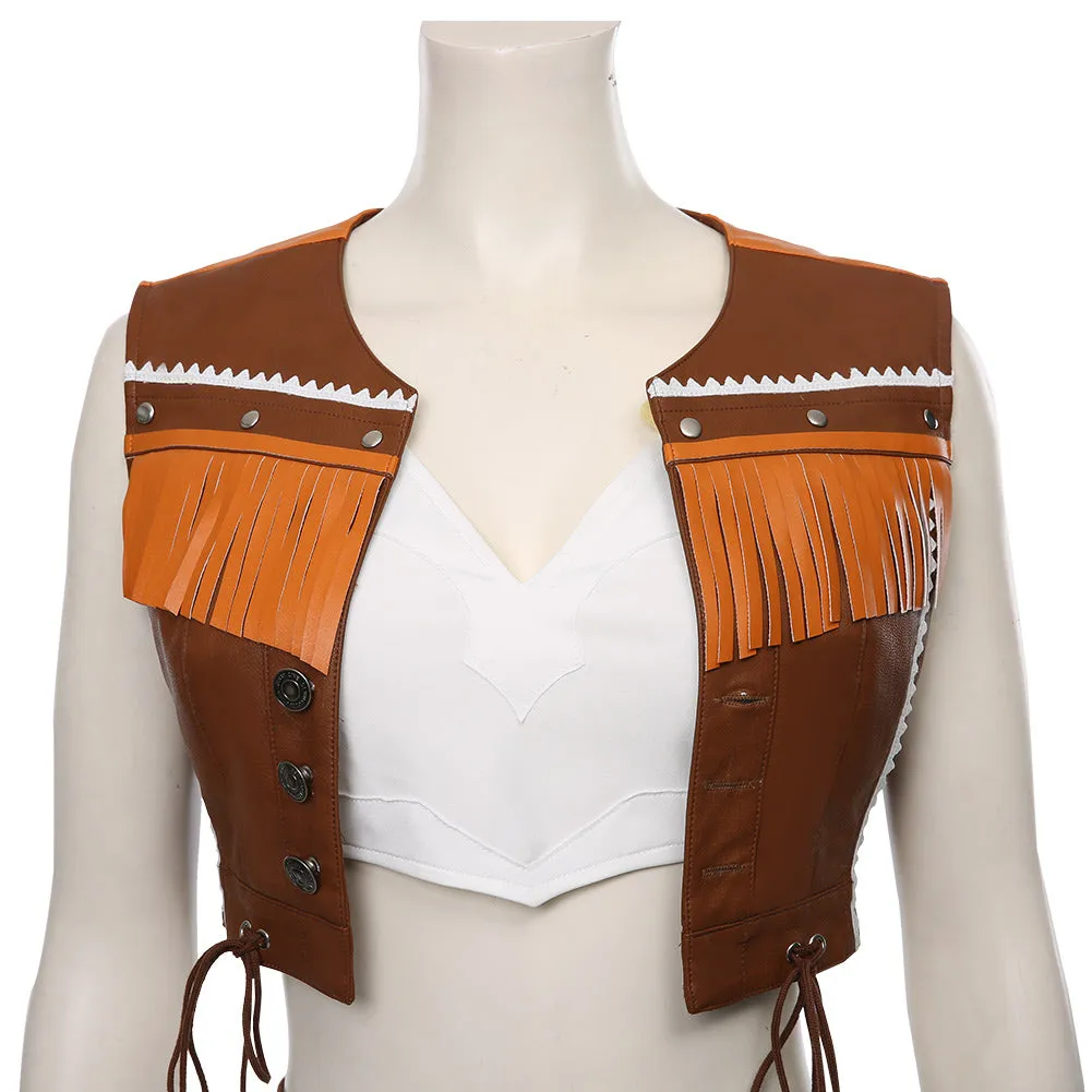 Final Fantasy VII Remake Tifa Lockhart Cosplay Costume The Cowboy Suit Halloween Carnival Costume