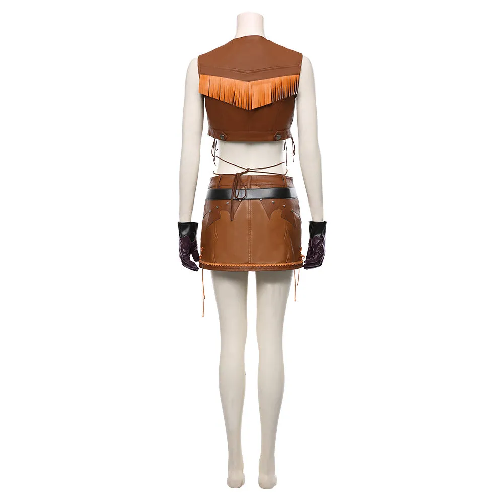 Final Fantasy VII Remake Tifa Lockhart Cosplay Costume The Cowboy Suit Halloween Carnival Costume