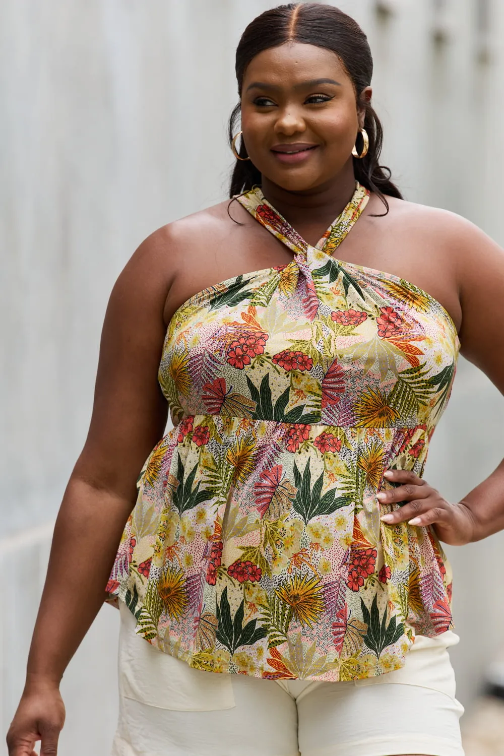 Full Size Tropical Vacation Top