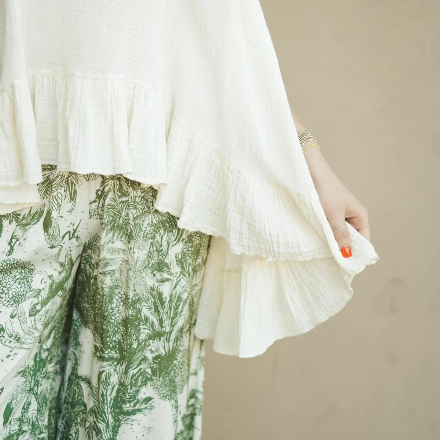 Gigi Gauze Flowy Top