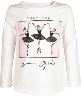 Girls  Ivory Color T-shirt