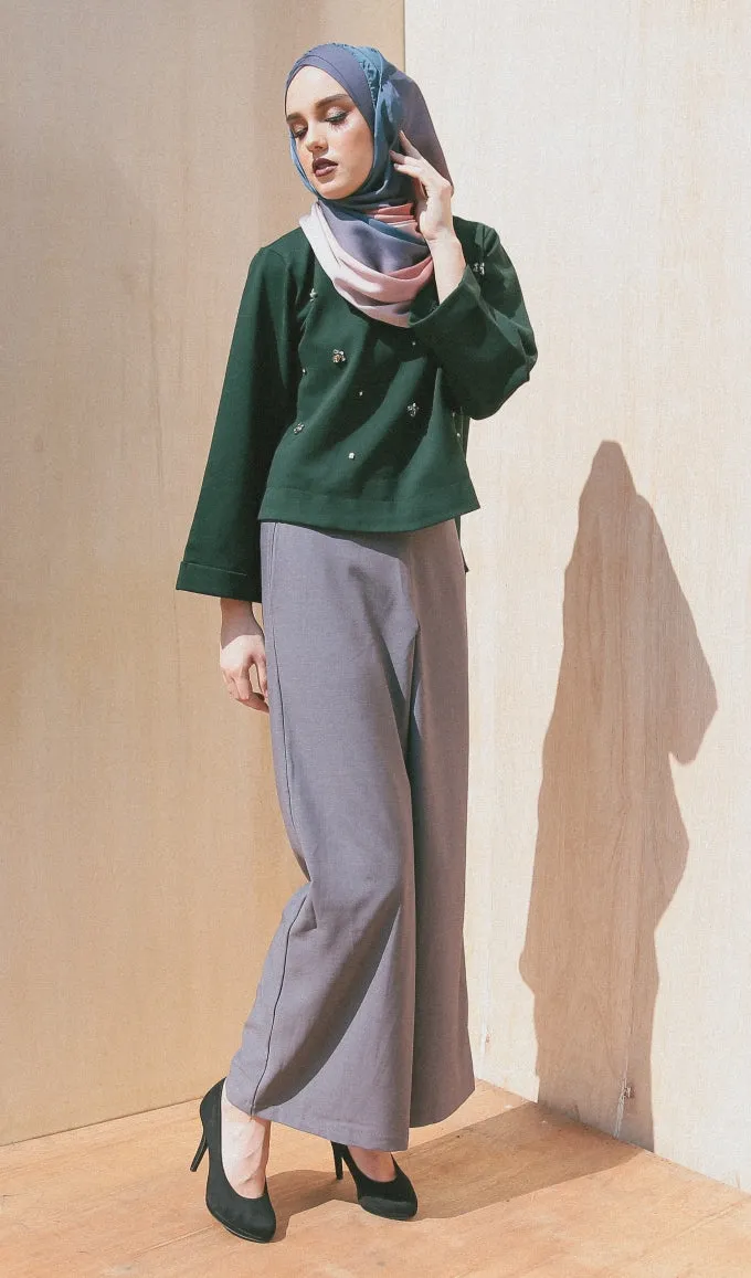 GRAY CHARLOTTE PANTS