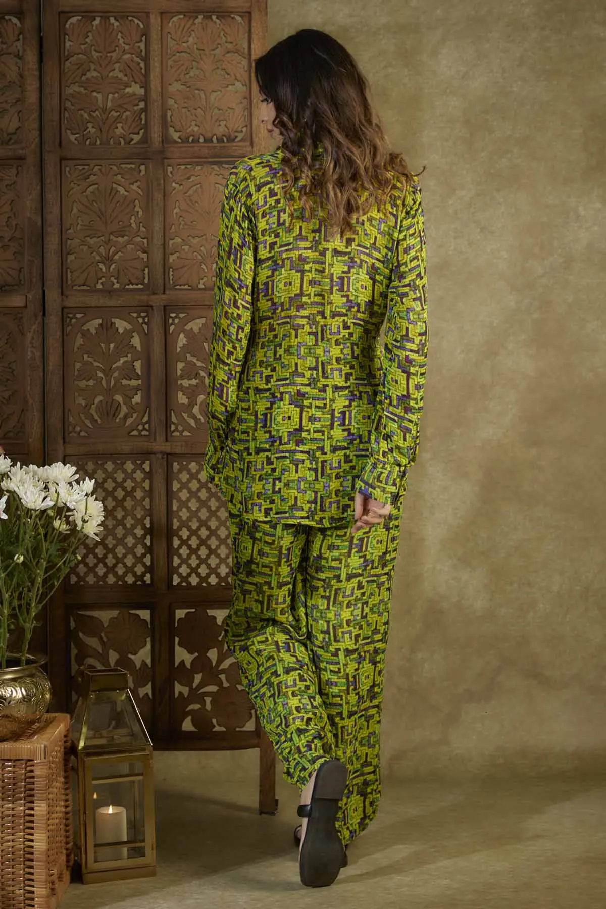 Green Embroidered Kurta & Sharara