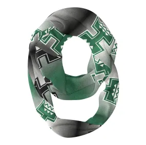 Hawaii Warriors All Over Logo Game Day Collegiate Women Ultra Soft Knit Infinity Scarf by Vive La Fete