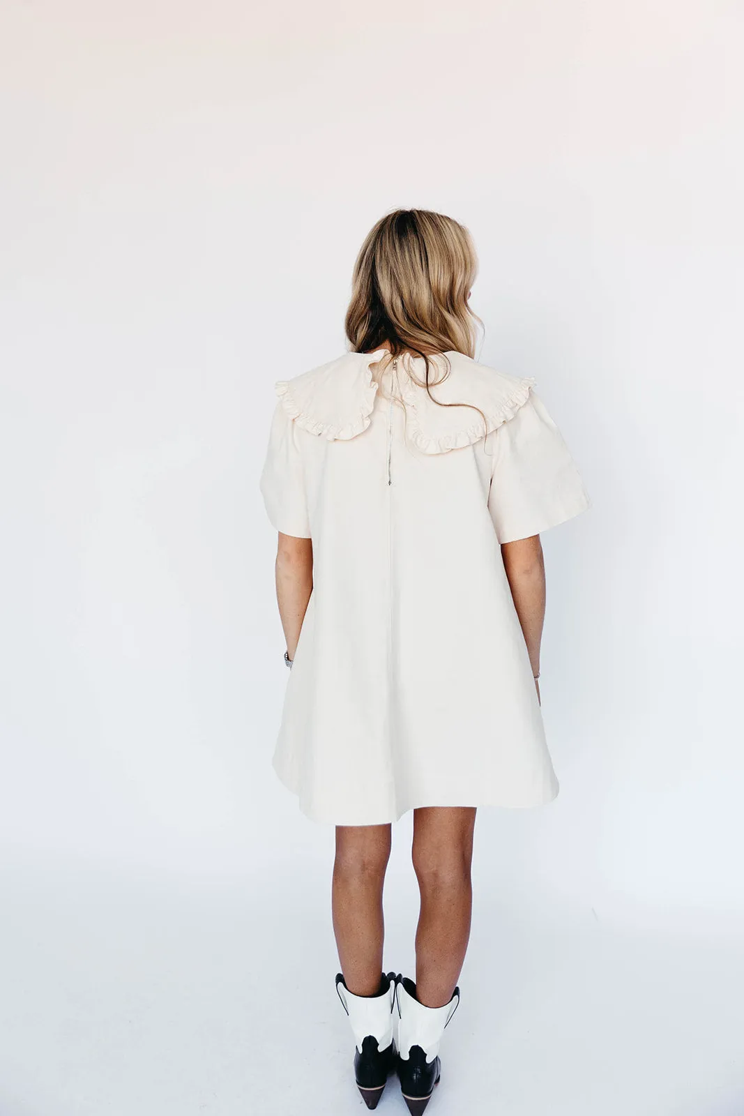 Hayes Mini Dress - Ecru