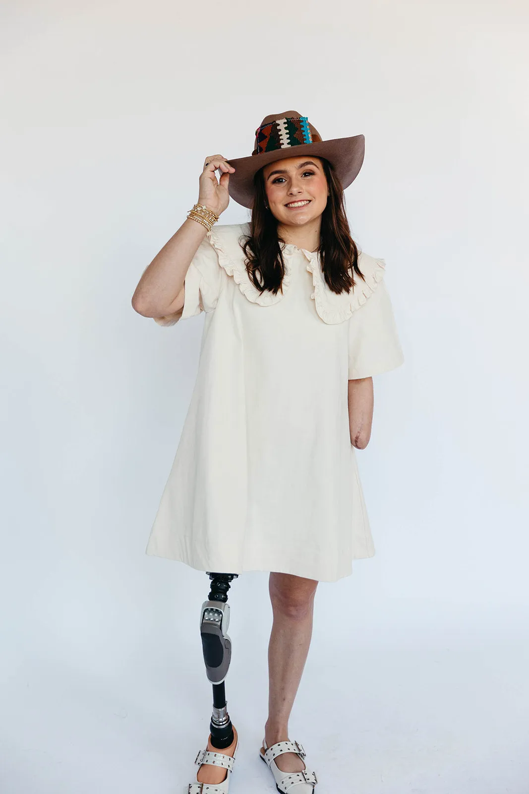 Hayes Mini Dress - Ecru