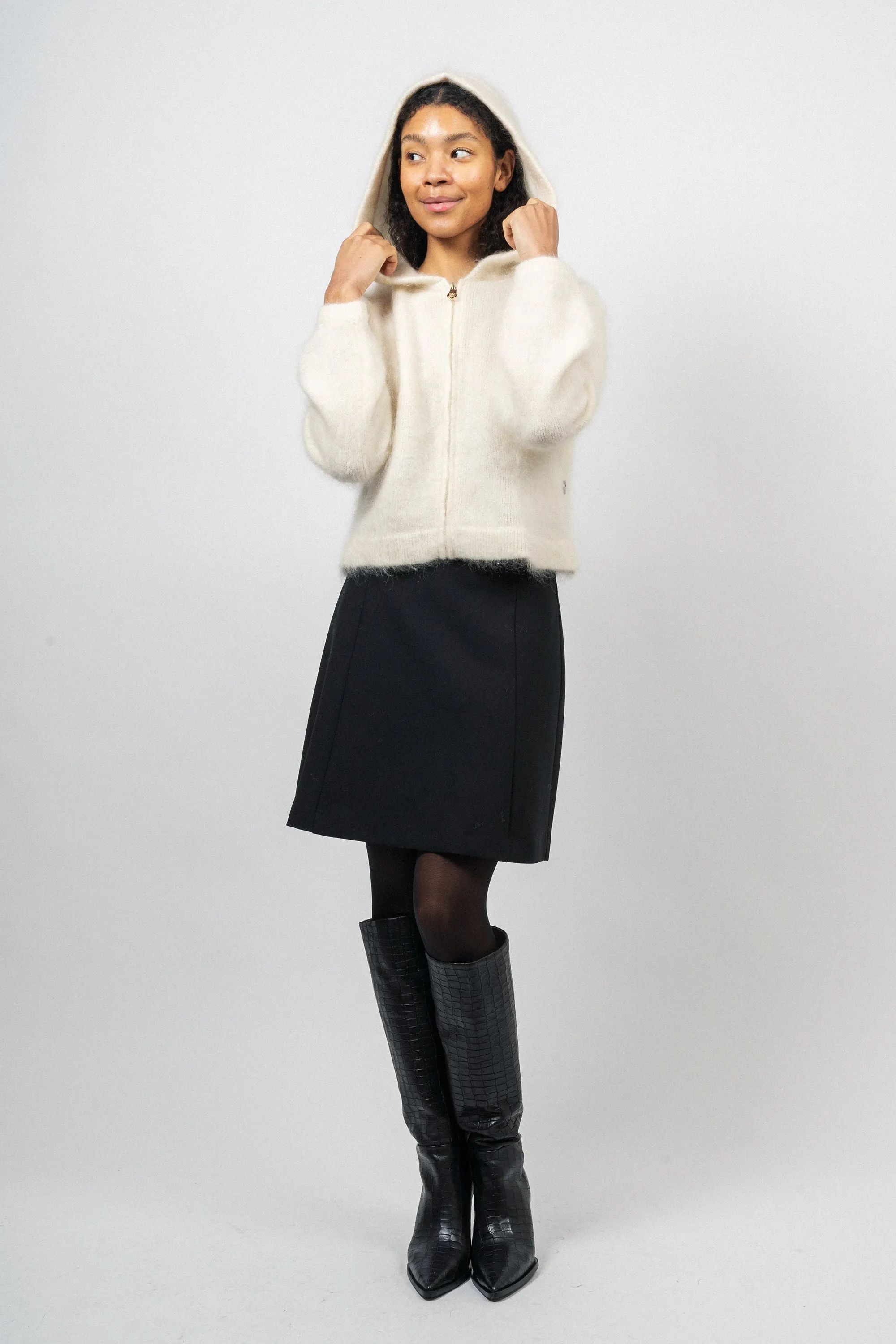 Hedda Chunky Cardigan - White