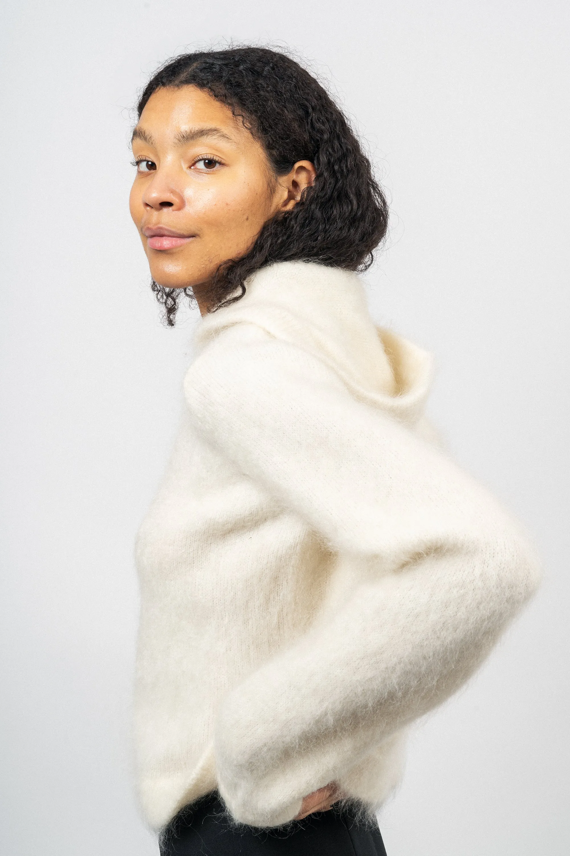 Hedda Chunky Cardigan - White