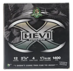 Hevishot 50274 Hevi-X Waterfowl 12 Gauge 2.75" 1-1/16 oz 4 Shot - 25 Rounds