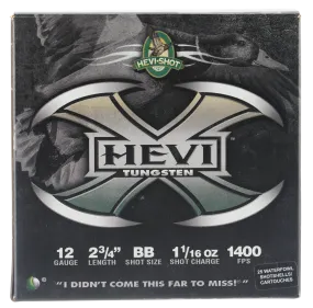 Hevishot 50278 Hevi-X Waterfowl 12 Gauge 2.75" 1-1/16 oz BB Shot - 25 Rounds