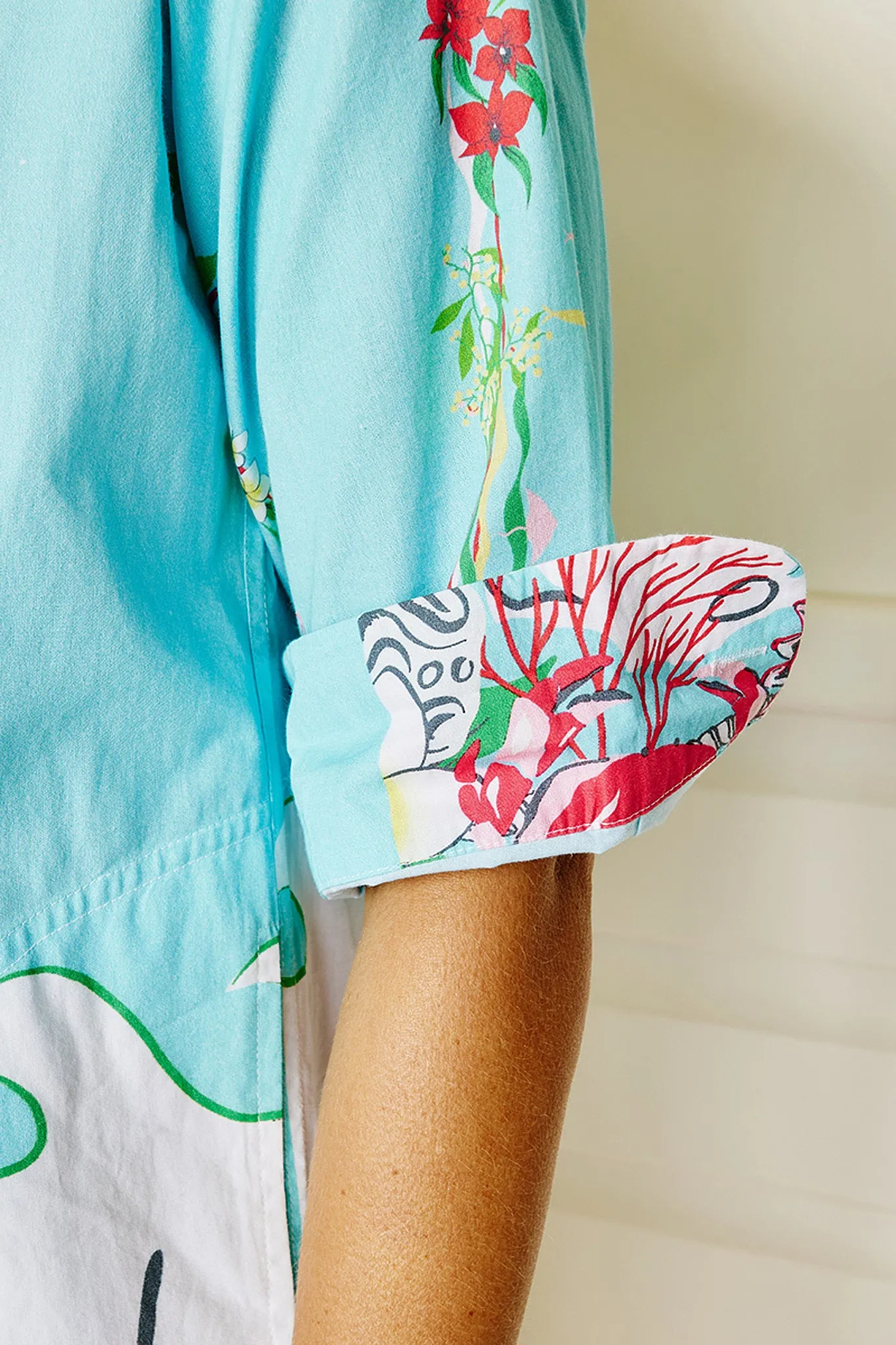 Hibiscus Map Shirtdress - Mandalay Designs