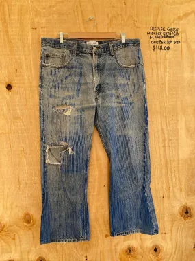 Hickory Striped Flared Denim | 37