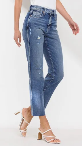 High Rise Slim St Leg Jean