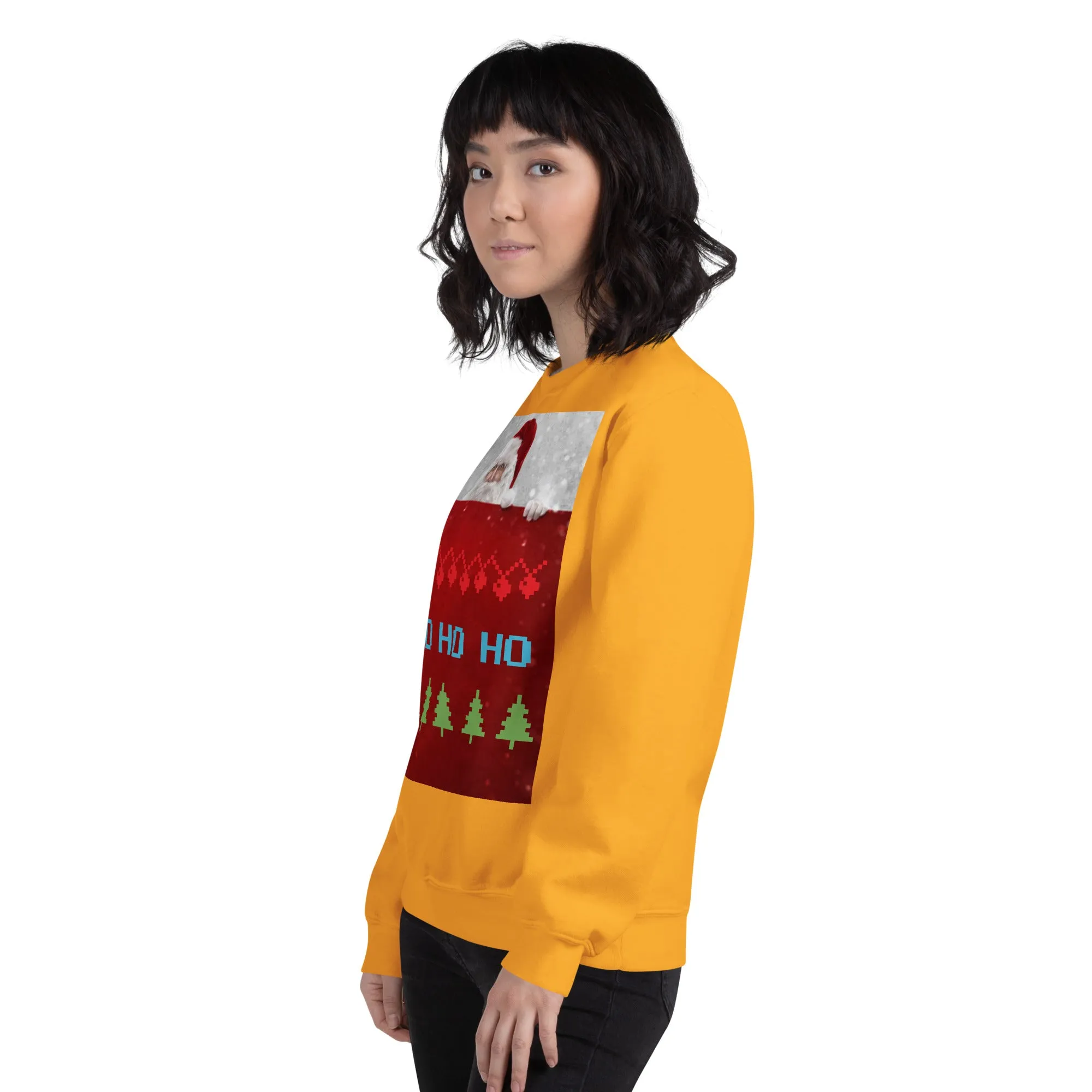 HO HO HO Christmas Sweatshirt (Glamourange Christmas Sweatshirt Womens)