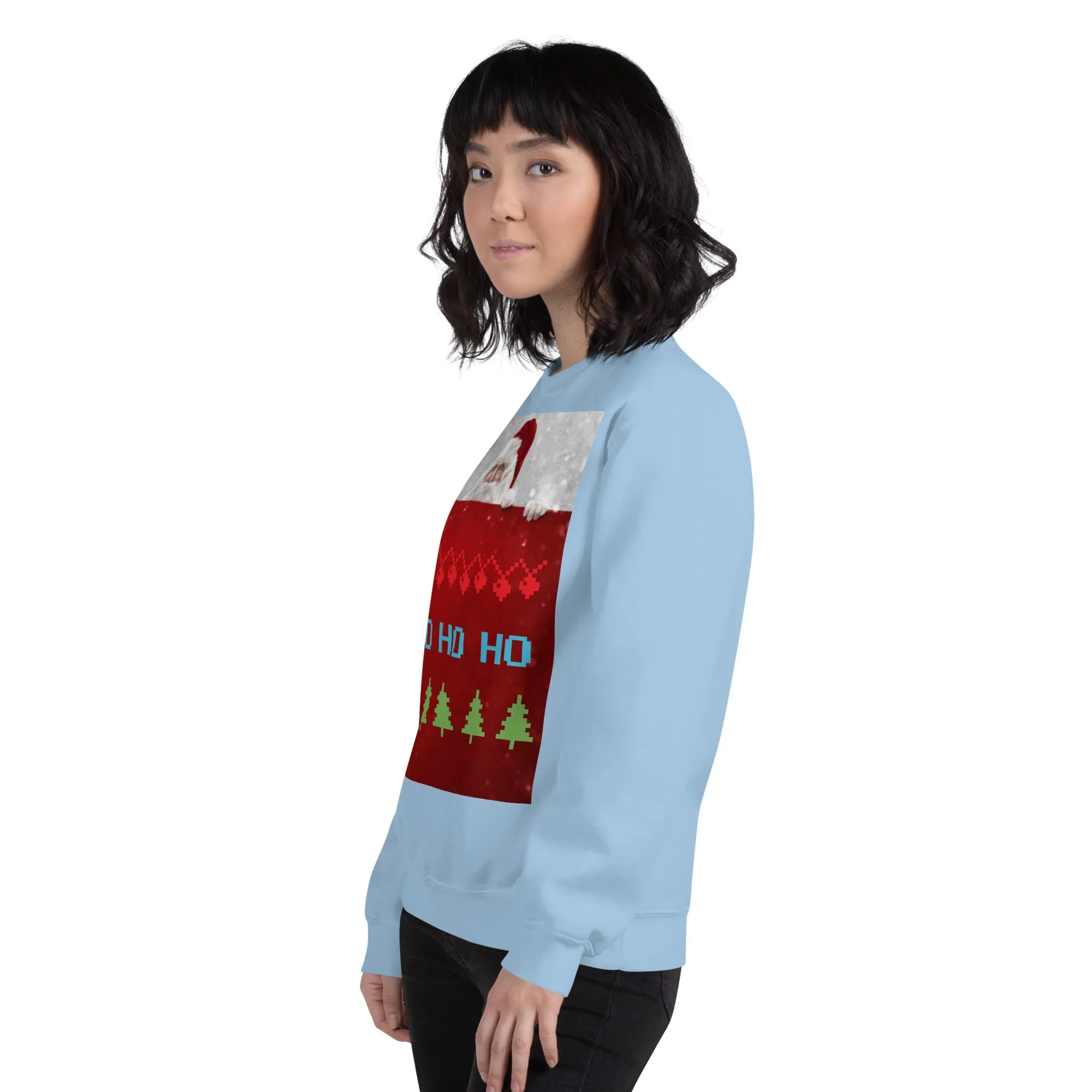 HO HO HO Christmas Sweatshirt (Glamourange Christmas Sweatshirt Womens)