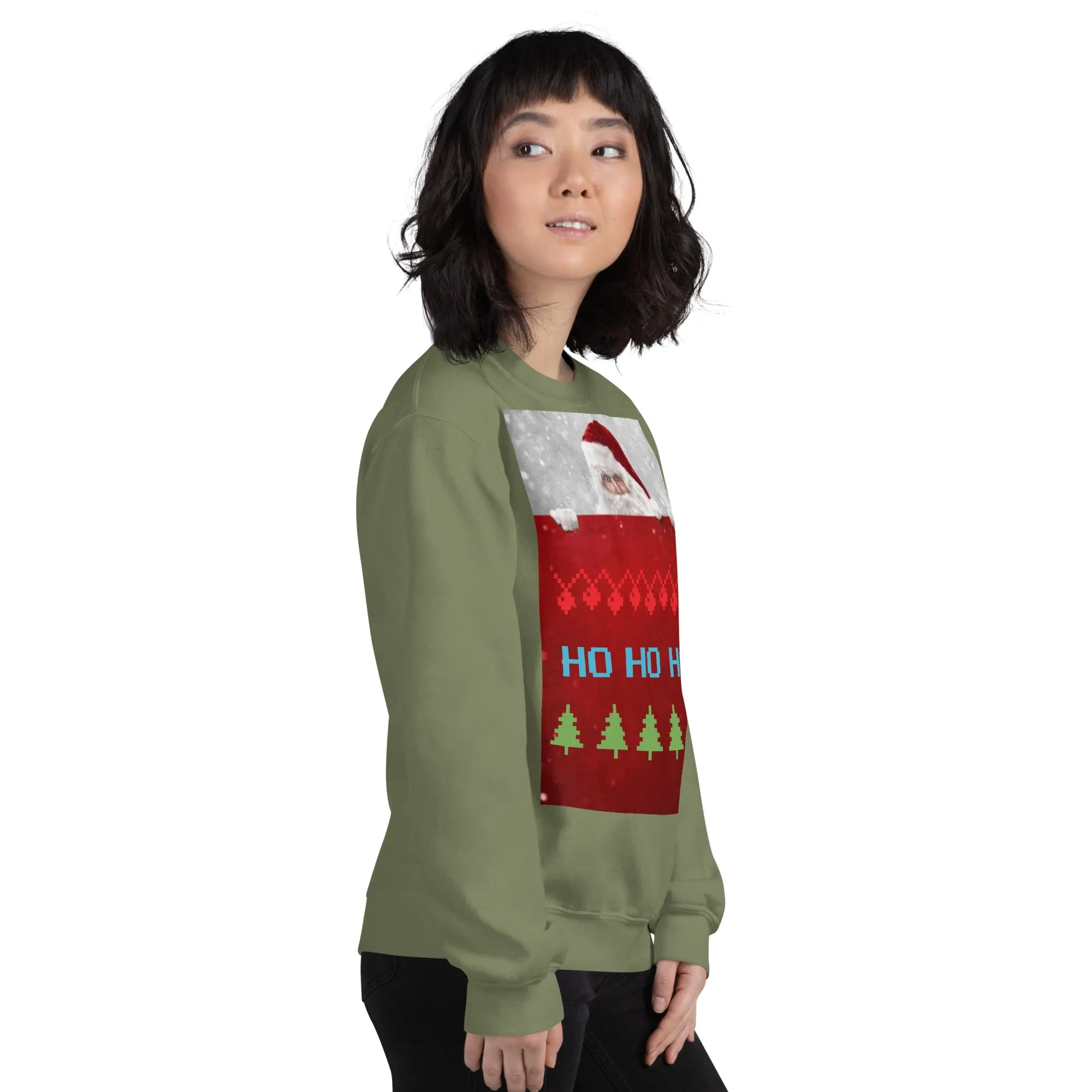 HO HO HO Christmas Sweatshirt (Glamourange Christmas Sweatshirt Womens)