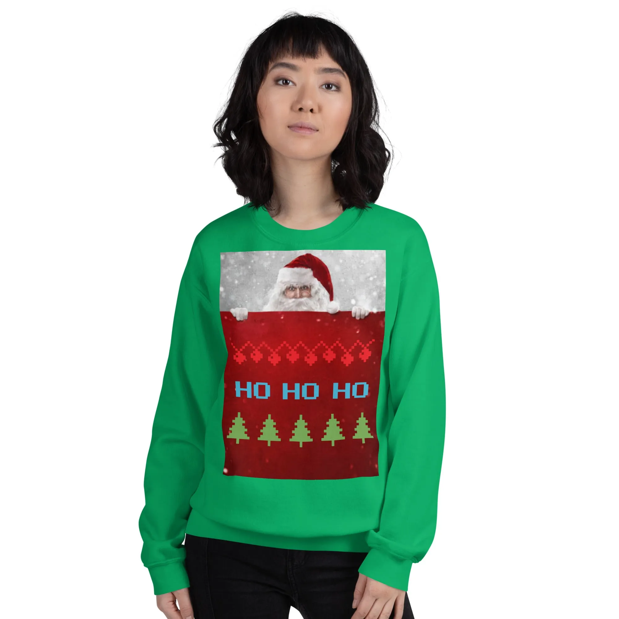 HO HO HO Christmas Sweatshirt (Glamourange Christmas Sweatshirt Womens)