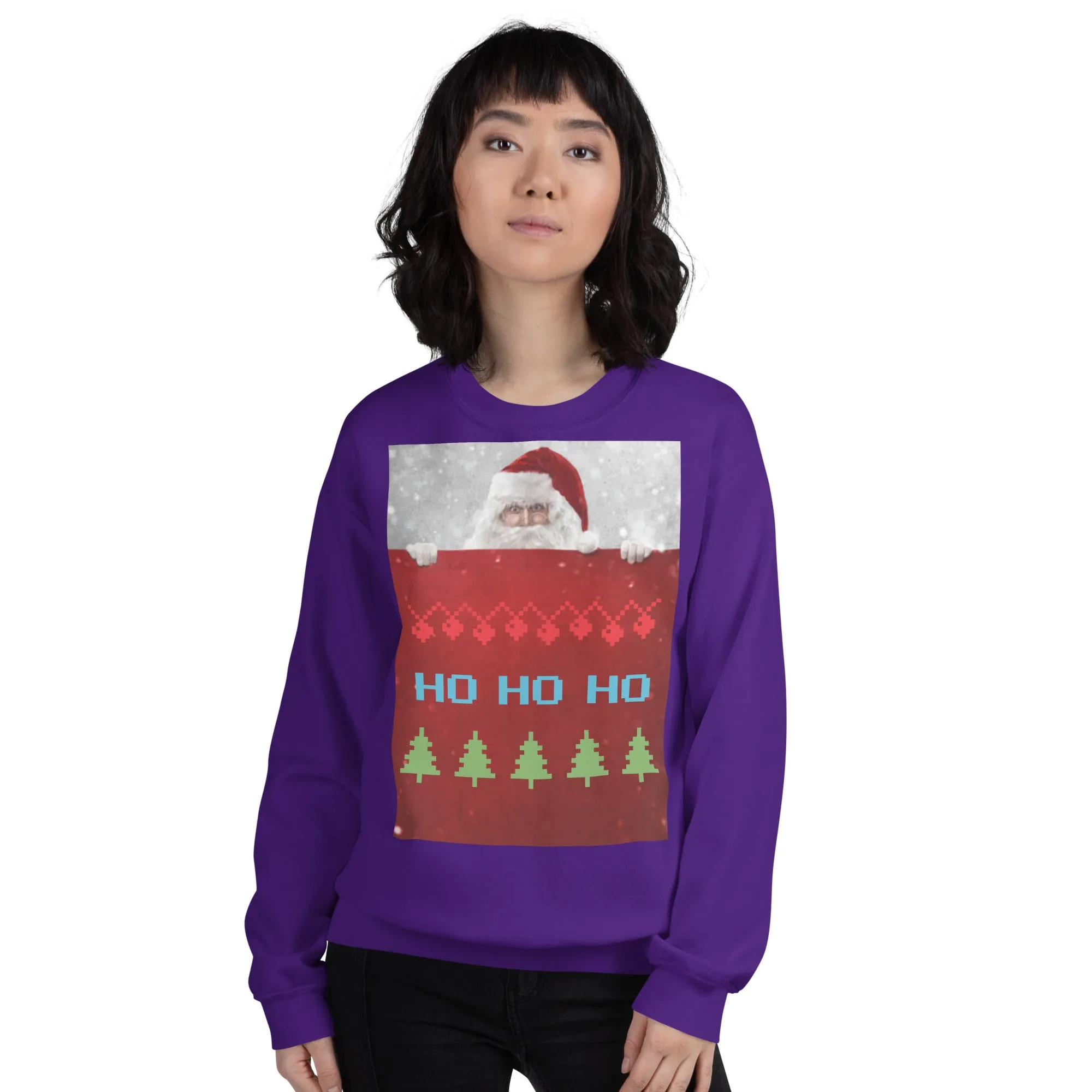 HO HO HO Christmas Sweatshirt (Glamourange Christmas Sweatshirt Womens)