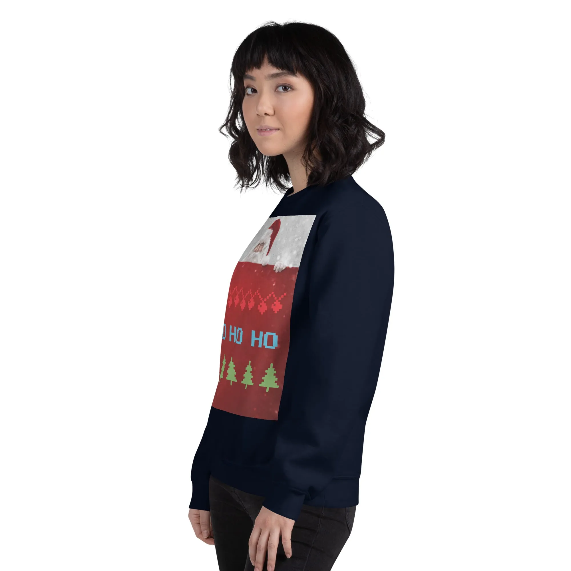 HO HO HO Christmas Sweatshirt (Glamourange Christmas Sweatshirt Womens)