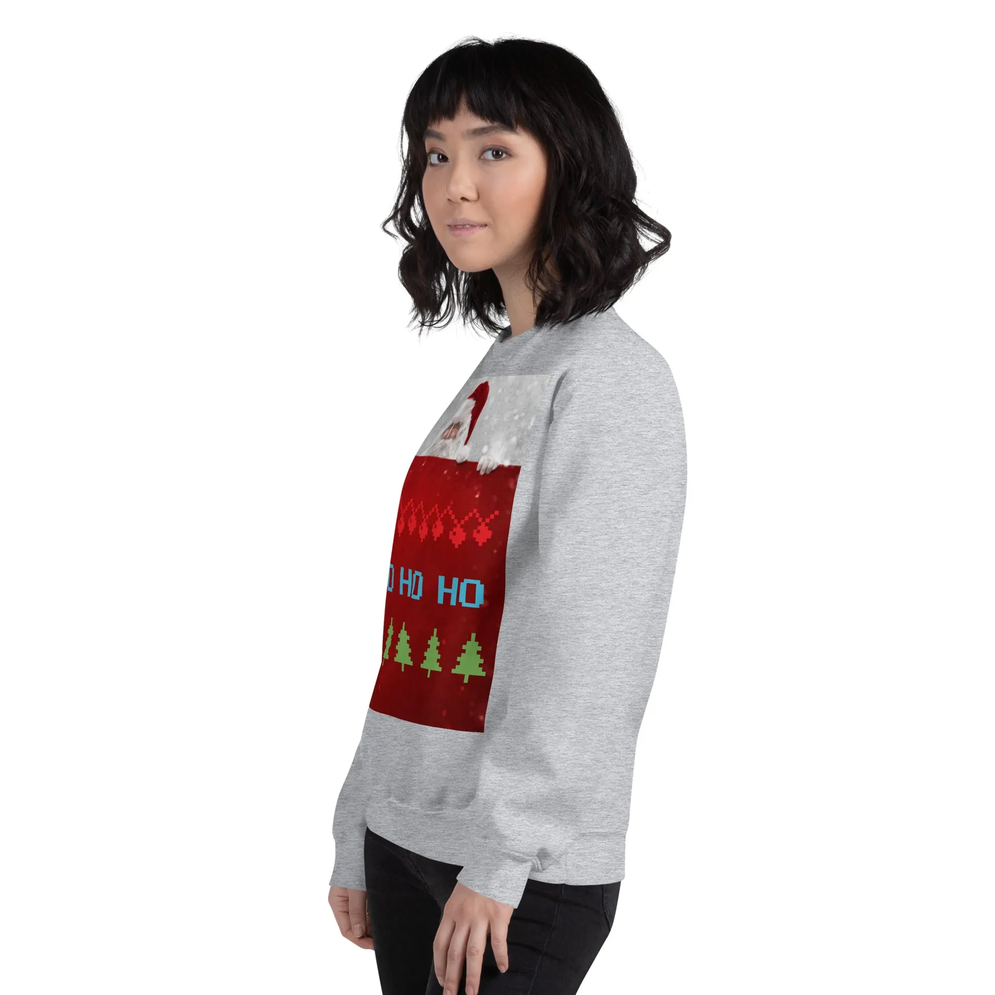 HO HO HO Christmas Sweatshirt (Glamourange Christmas Sweatshirt Womens)