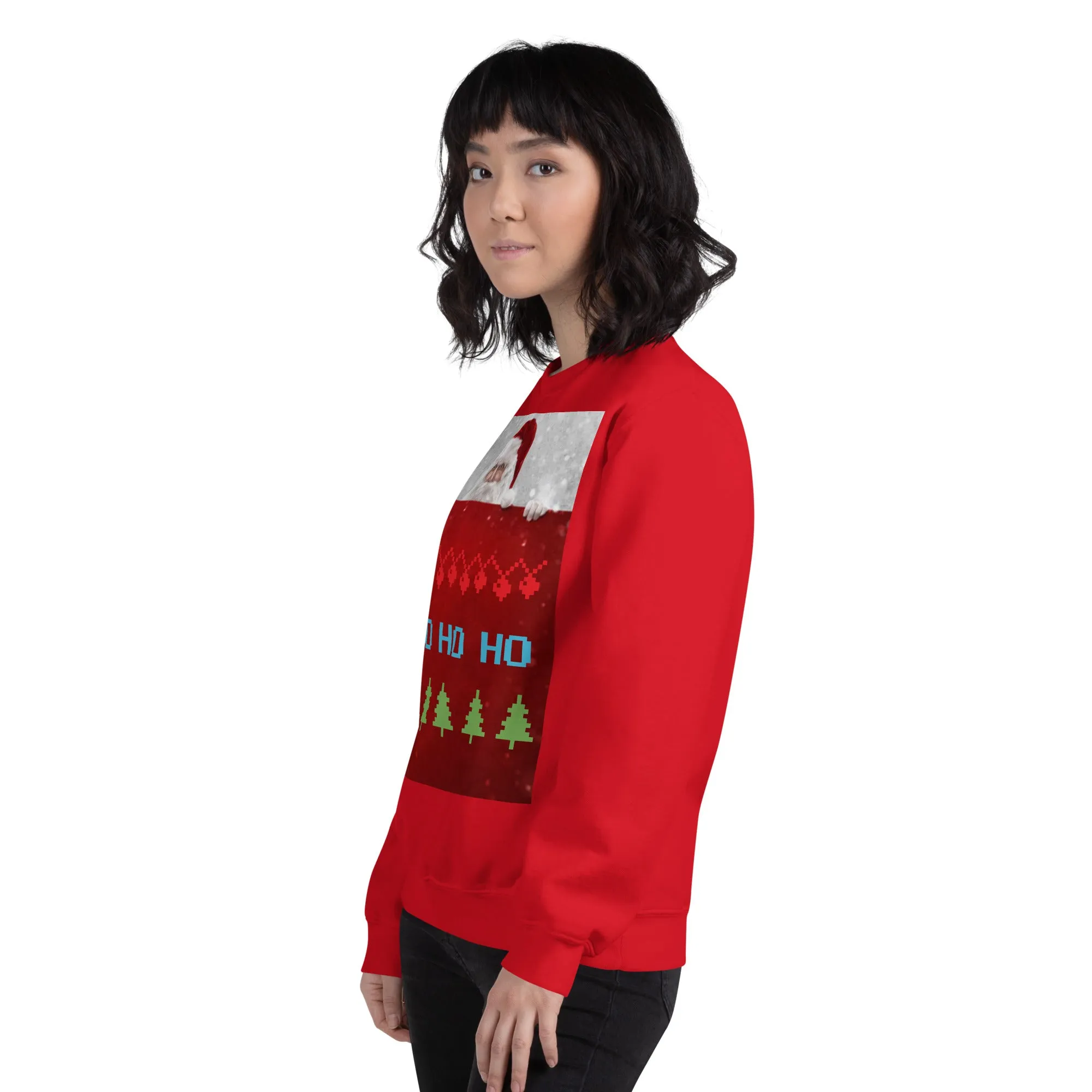 HO HO HO Christmas Sweatshirt (Glamourange Christmas Sweatshirt Womens)
