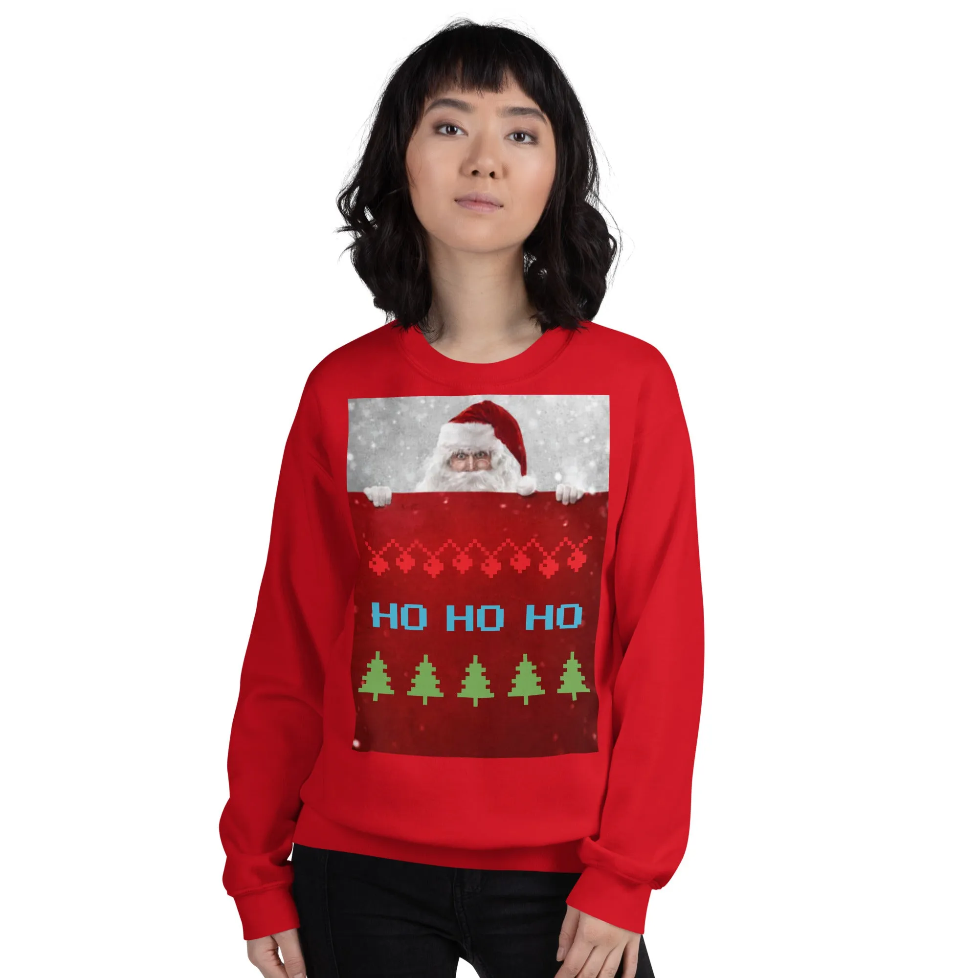 HO HO HO Christmas Sweatshirt (Glamourange Christmas Sweatshirt Womens)