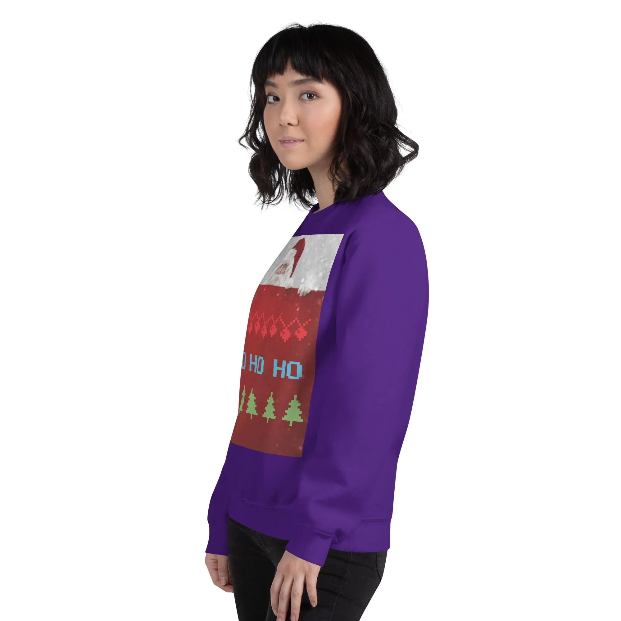 HO HO HO Christmas Sweatshirt (Glamourange Christmas Sweatshirt Womens)