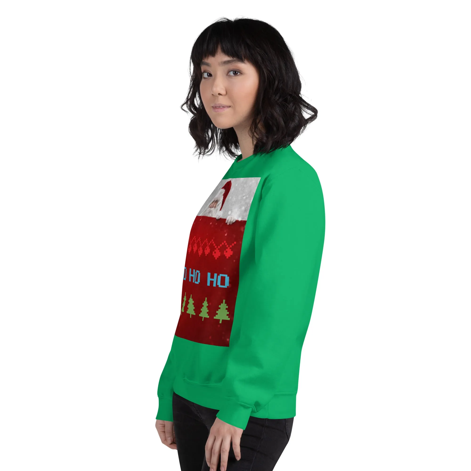 HO HO HO Christmas Sweatshirt (Glamourange Christmas Sweatshirt Womens)