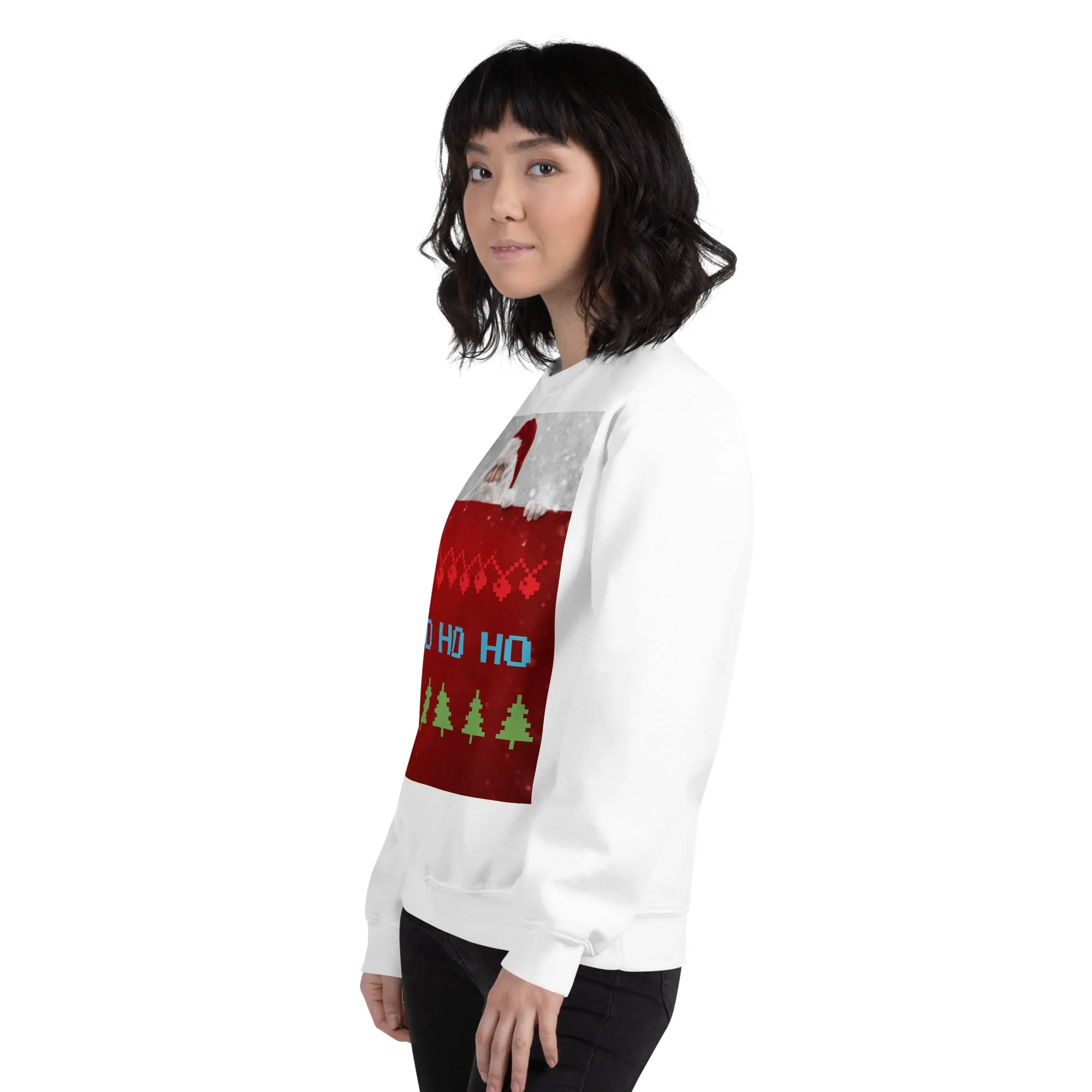 HO HO HO Christmas Sweatshirt (Glamourange Christmas Sweatshirt Womens)