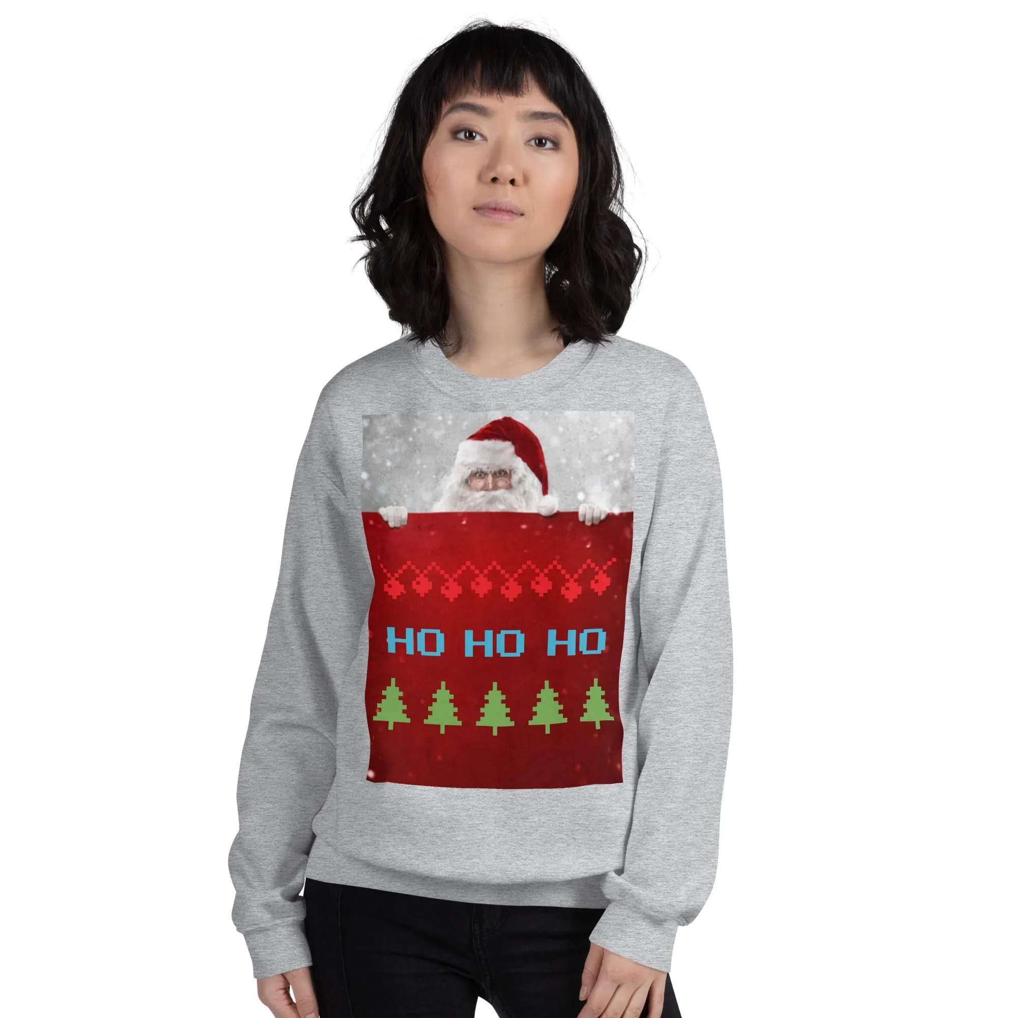 HO HO HO Christmas Sweatshirt (Glamourange Christmas Sweatshirt Womens)