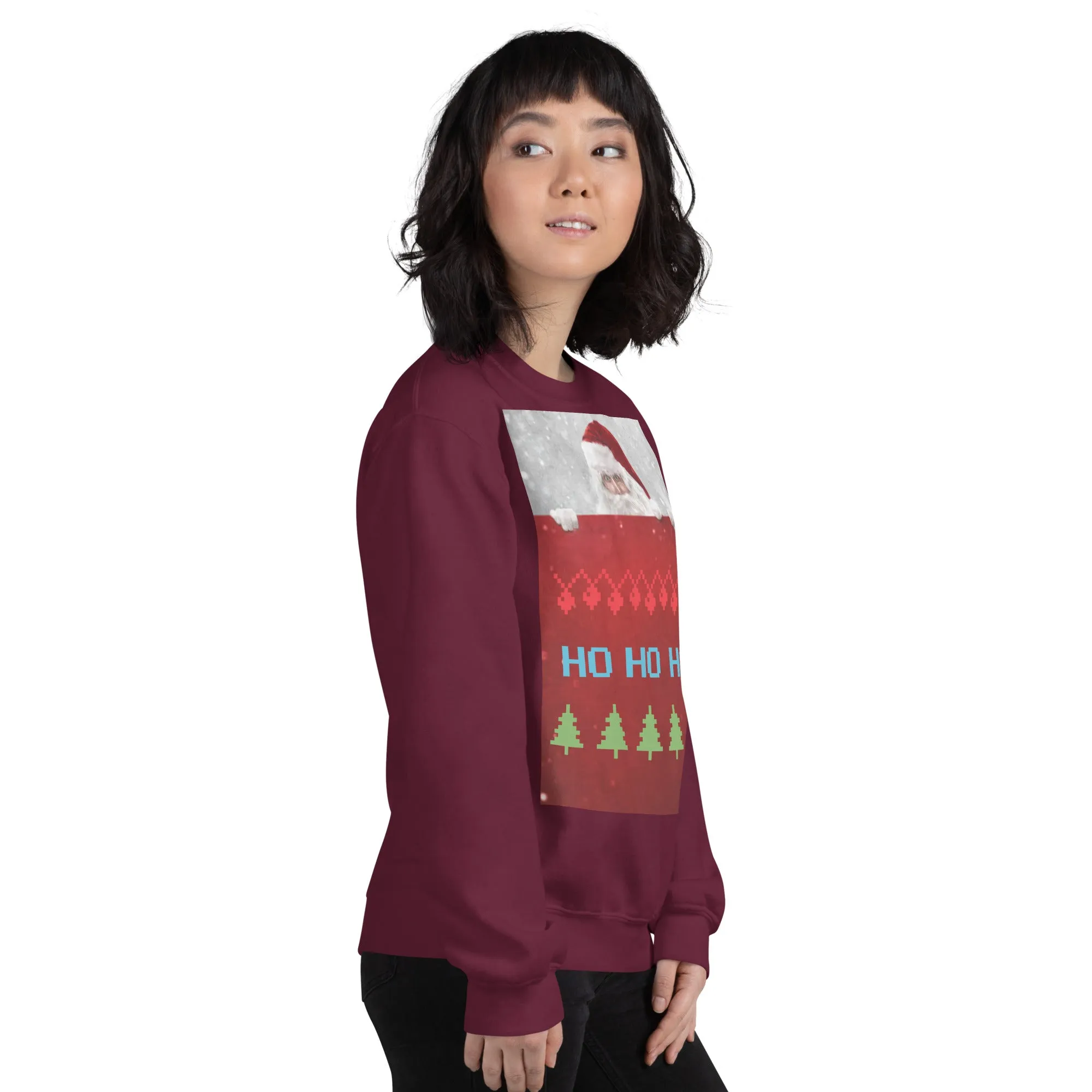 HO HO HO Christmas Sweatshirt (Glamourange Christmas Sweatshirt Womens)