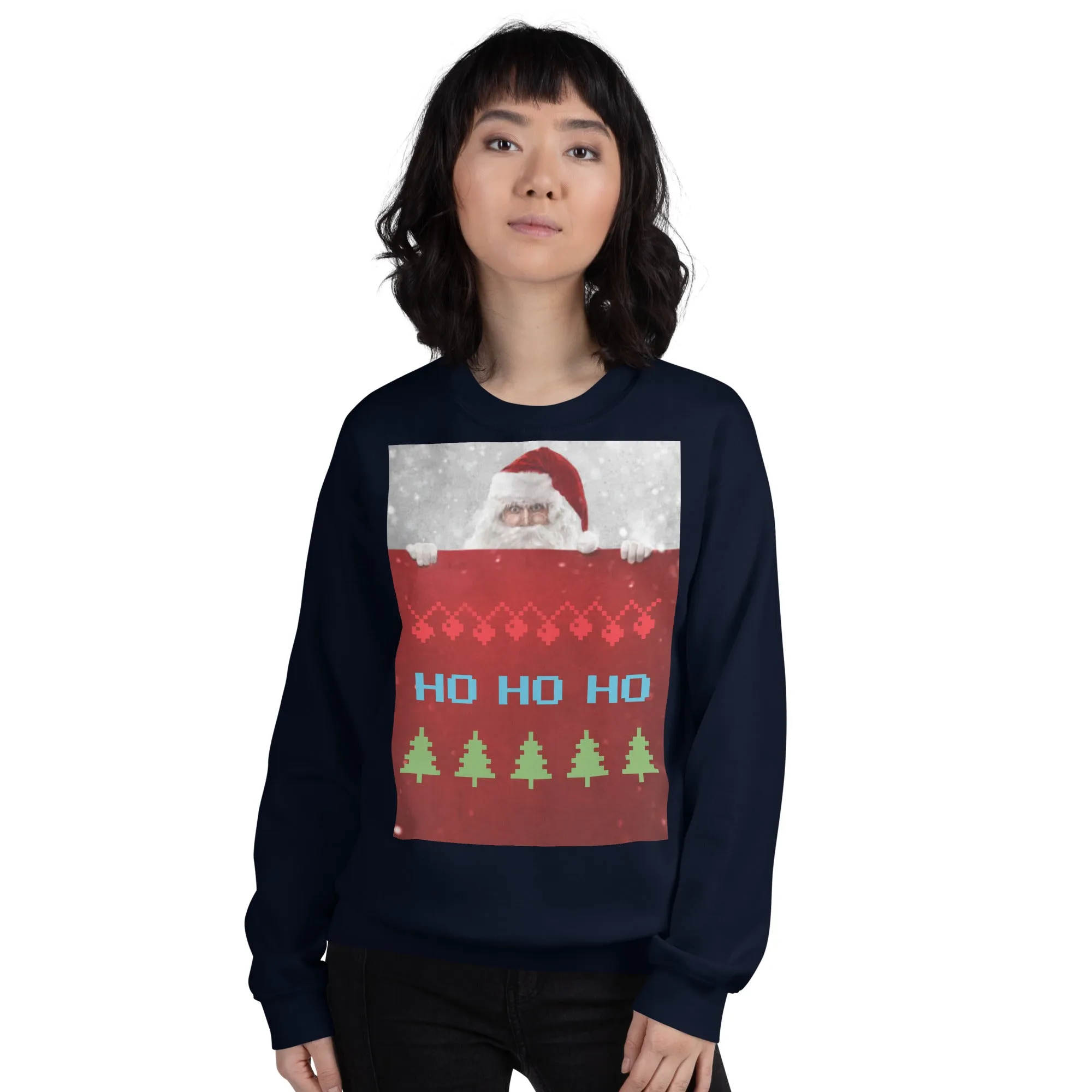 HO HO HO Christmas Sweatshirt (Glamourange Christmas Sweatshirt Womens)