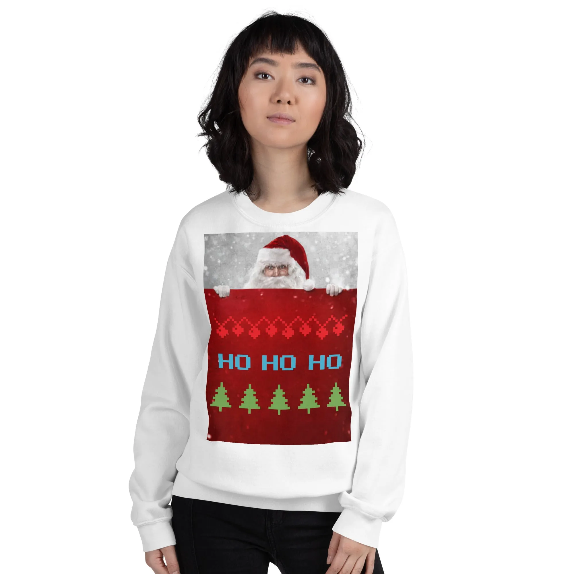 HO HO HO Christmas Sweatshirt (Glamourange Christmas Sweatshirt Womens)