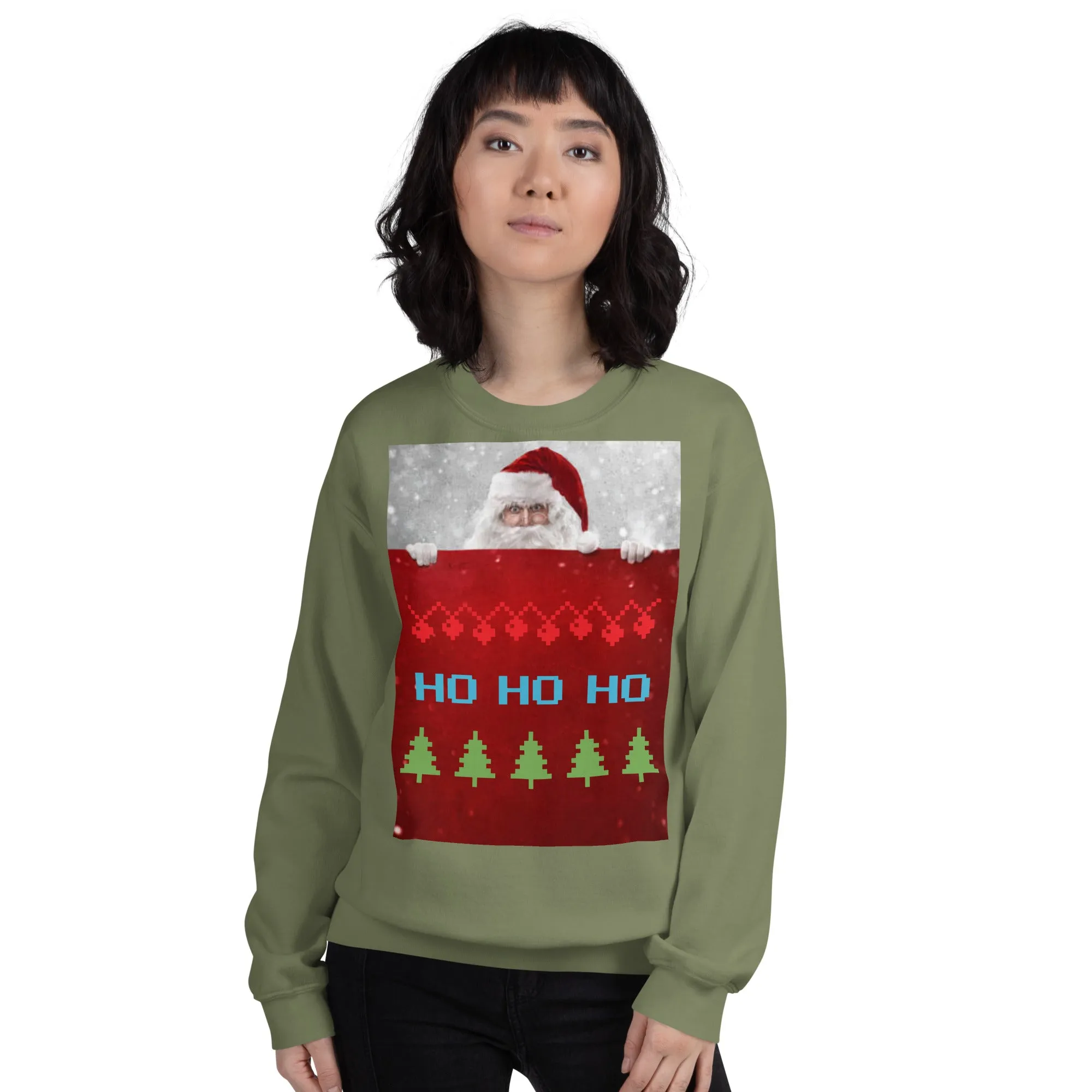 HO HO HO Christmas Sweatshirt (Glamourange Christmas Sweatshirt Womens)
