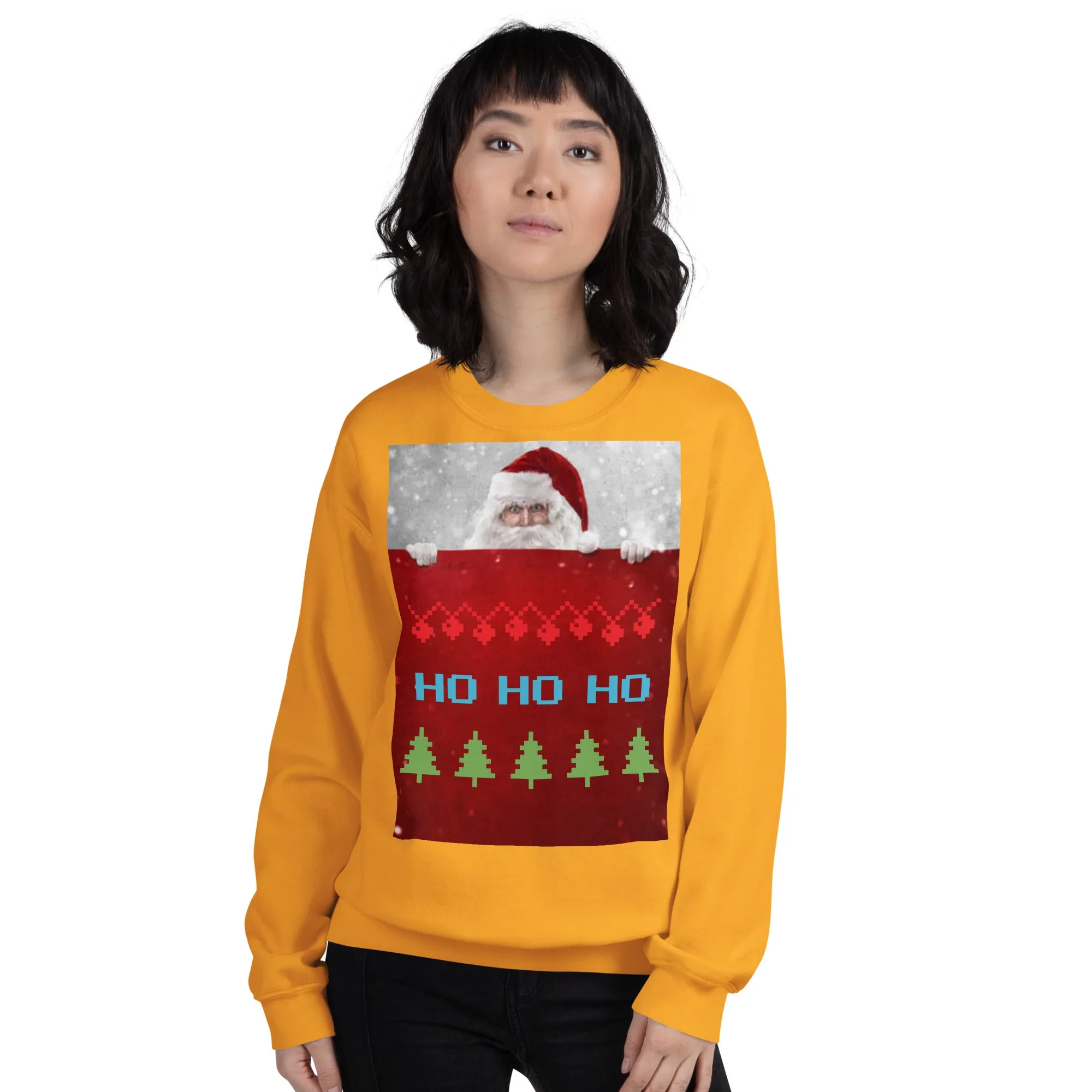 HO HO HO Christmas Sweatshirt (Glamourange Christmas Sweatshirt Womens)