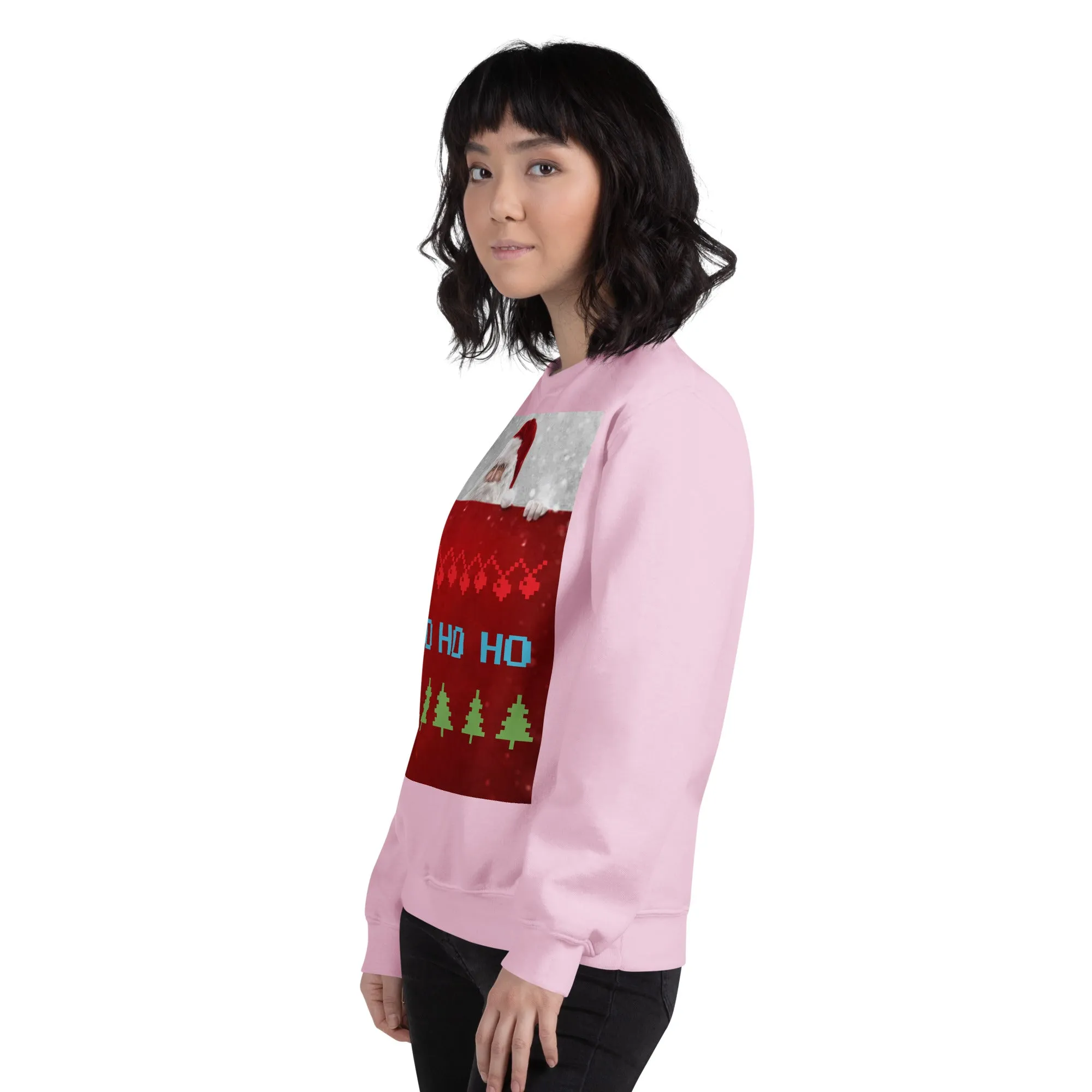 HO HO HO Christmas Sweatshirt (Glamourange Christmas Sweatshirt Womens)