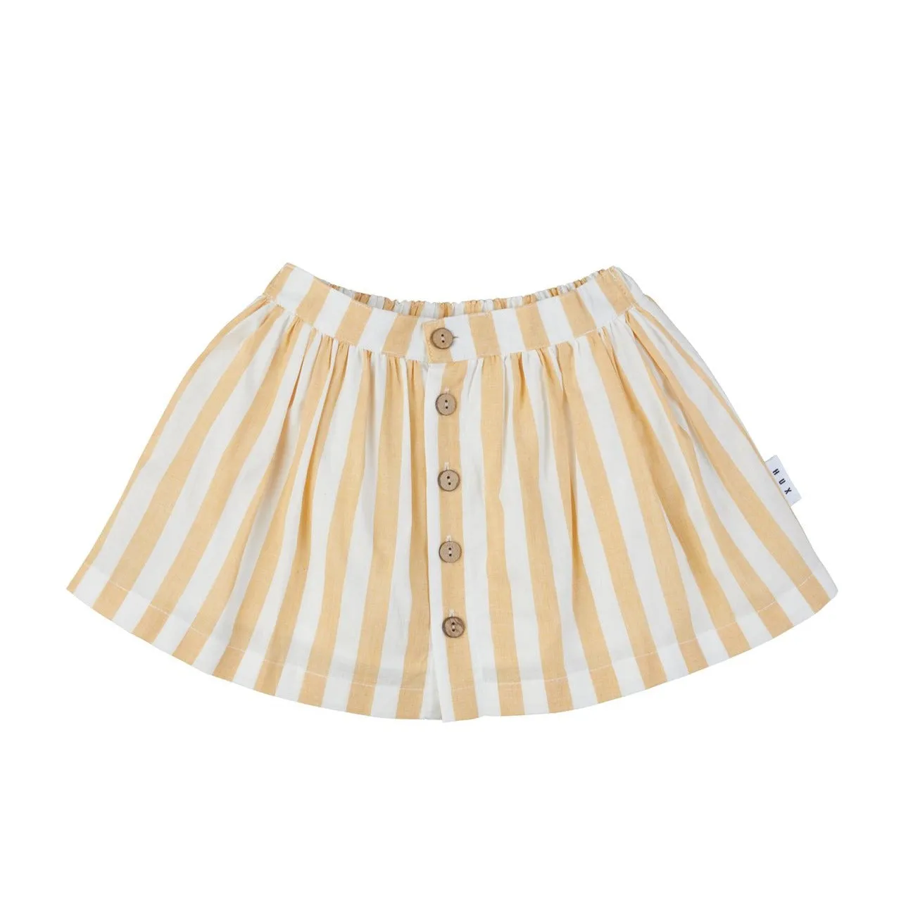 Huxbaby Button Front Skirt - Golden Stripe