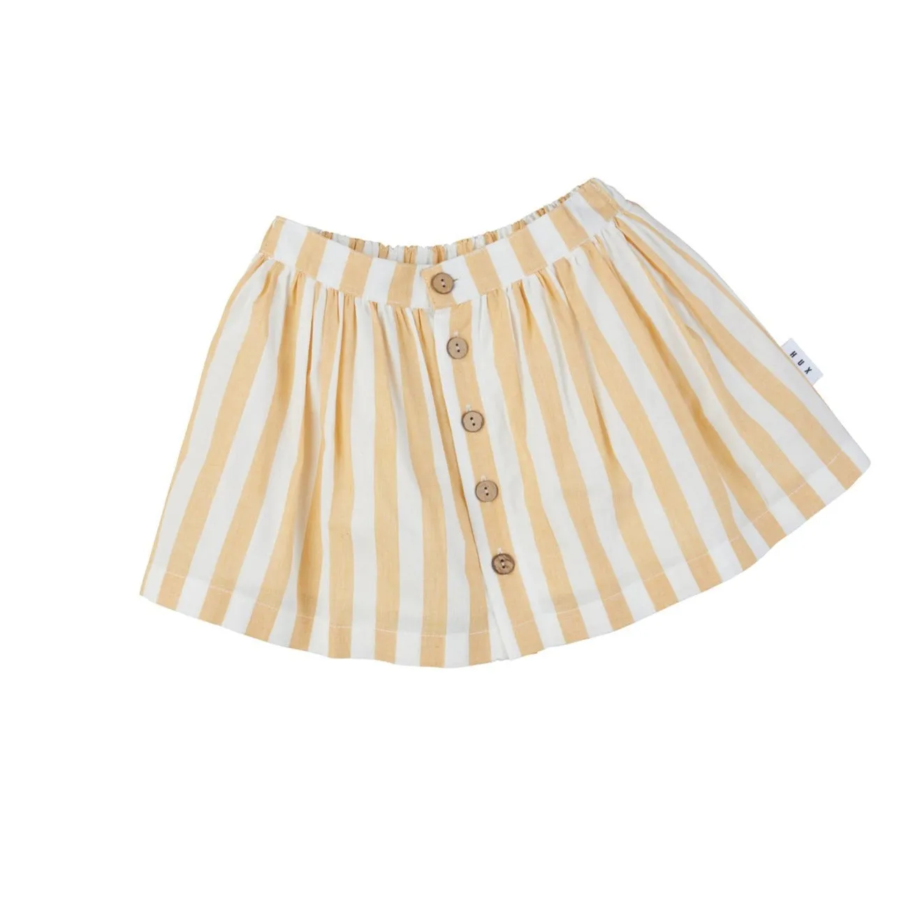 Huxbaby Button Front Skirt - Golden Stripe