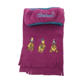 Hy Equestrian Thelwell Collection Pony Friends Fleece Headband & Scarf Set