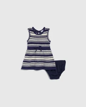 Infant Girl Sweater Stripe Dress