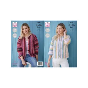 King Cole Ladies Cardigan DK Knitting Pattern 5648