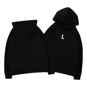 Letter Black Vintage Fashion Women's Hoodies American Style Pullovers O-neck Loose Solid Color Simple Female Sweatshirts