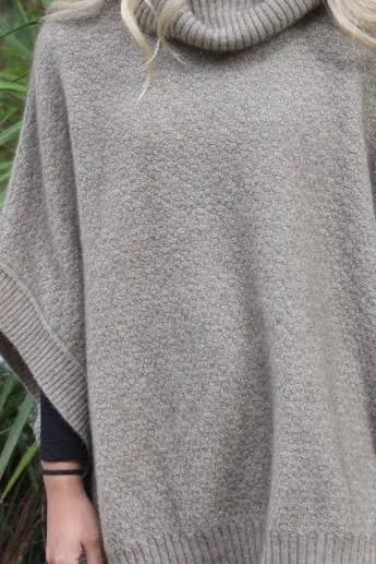 Lush Cowl Neck Poncho