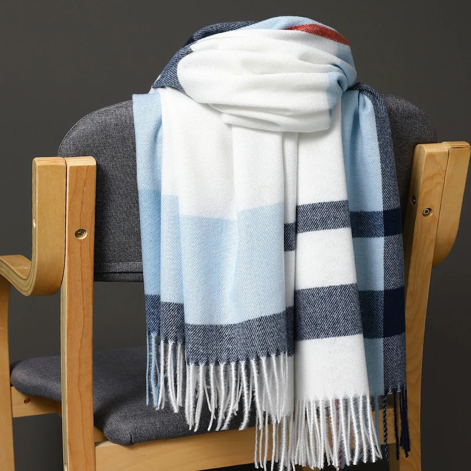 Luxury Wrap Blanket Scarves - Thick Fringe Large Shawls