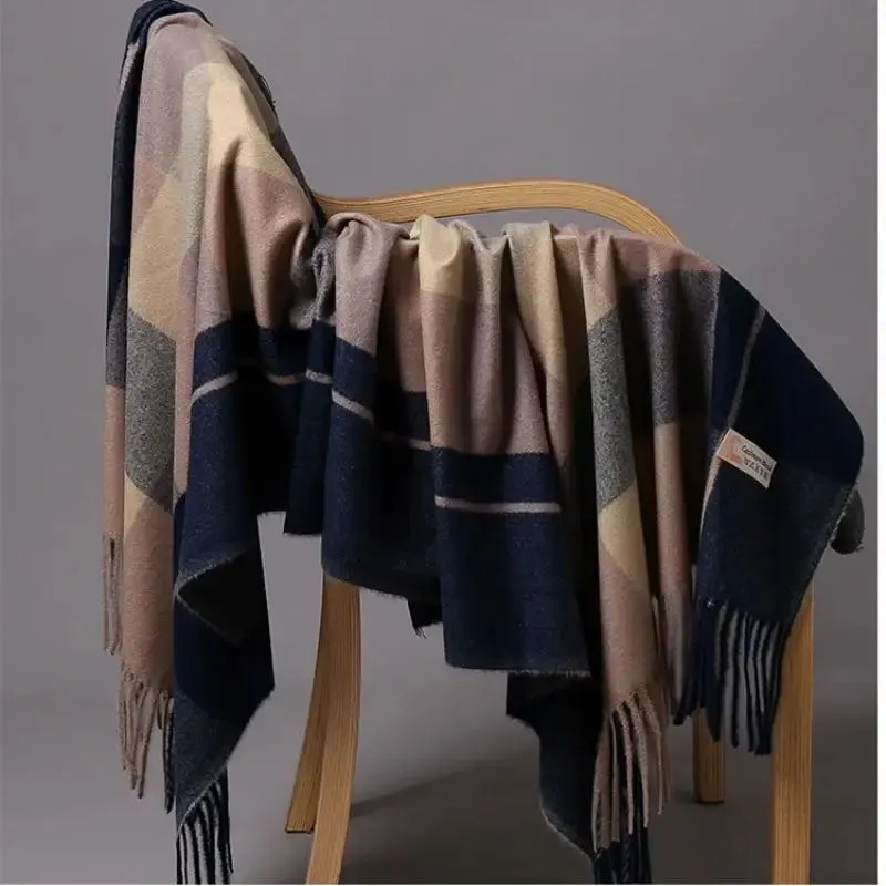 Luxury Wrap Blanket Scarves - Thick Fringe Large Shawls